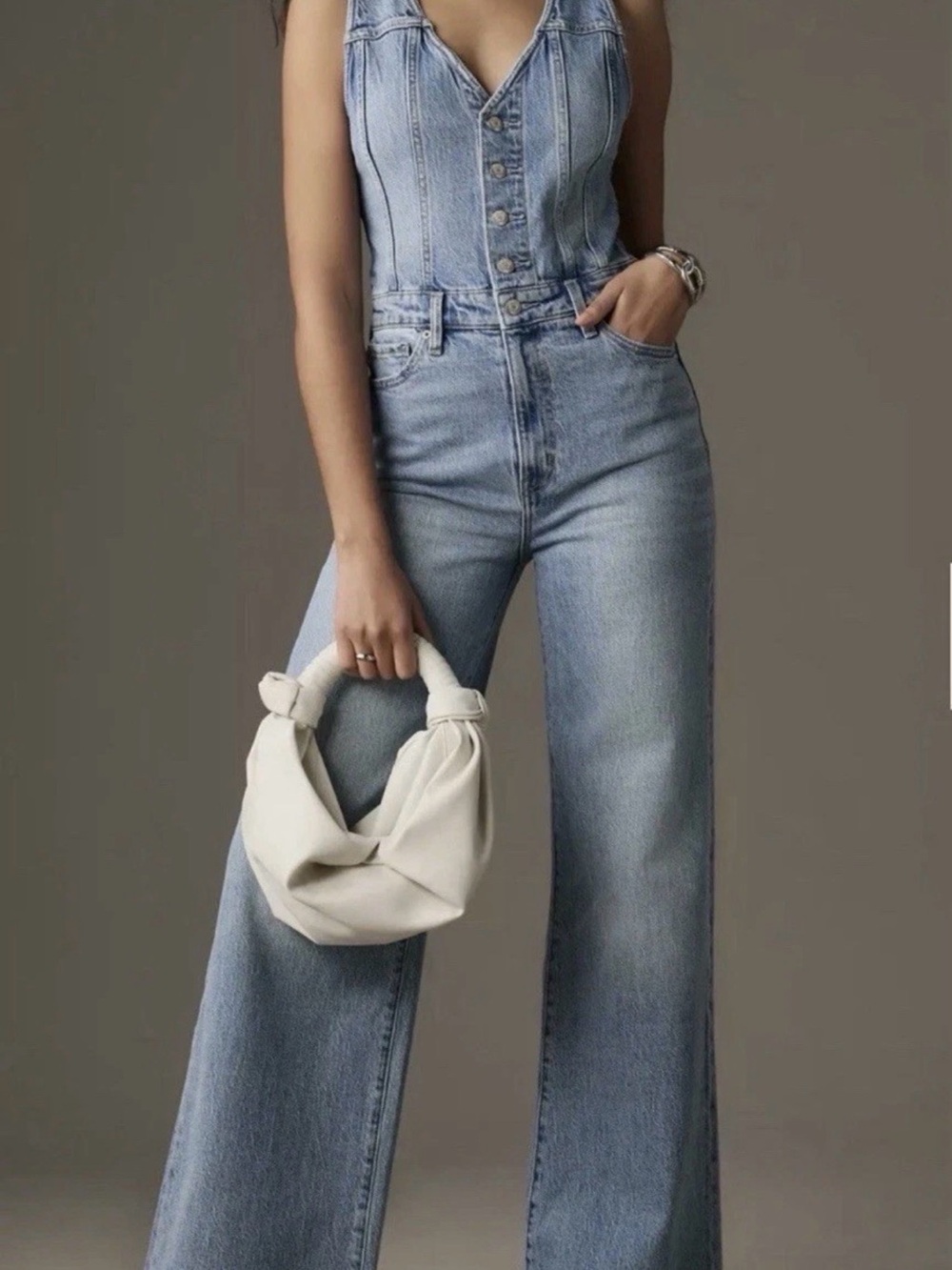 pistola Light Blue High-Rise Wide-Leg Jeans